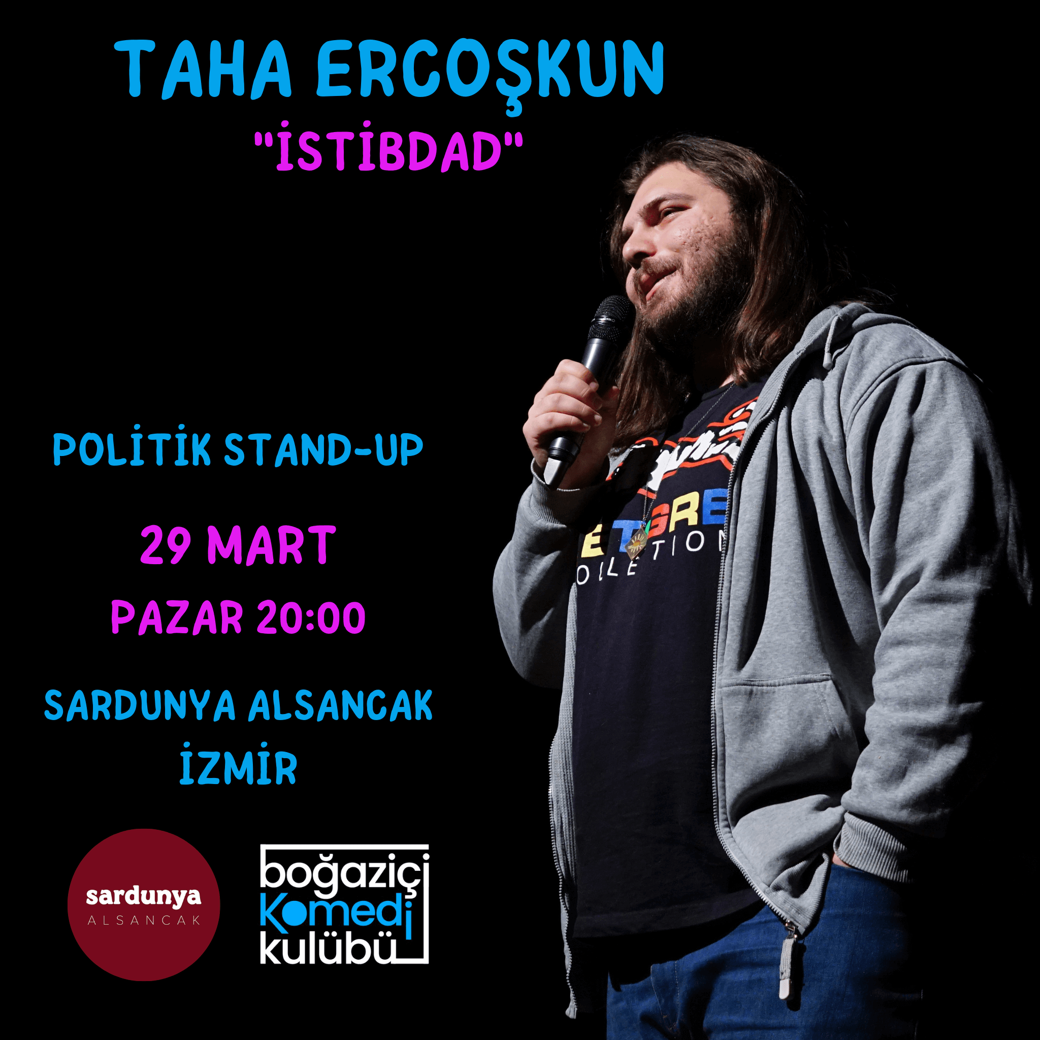 İzmir’de Taha Ercoşkun – Politik Stand-up – İzmir