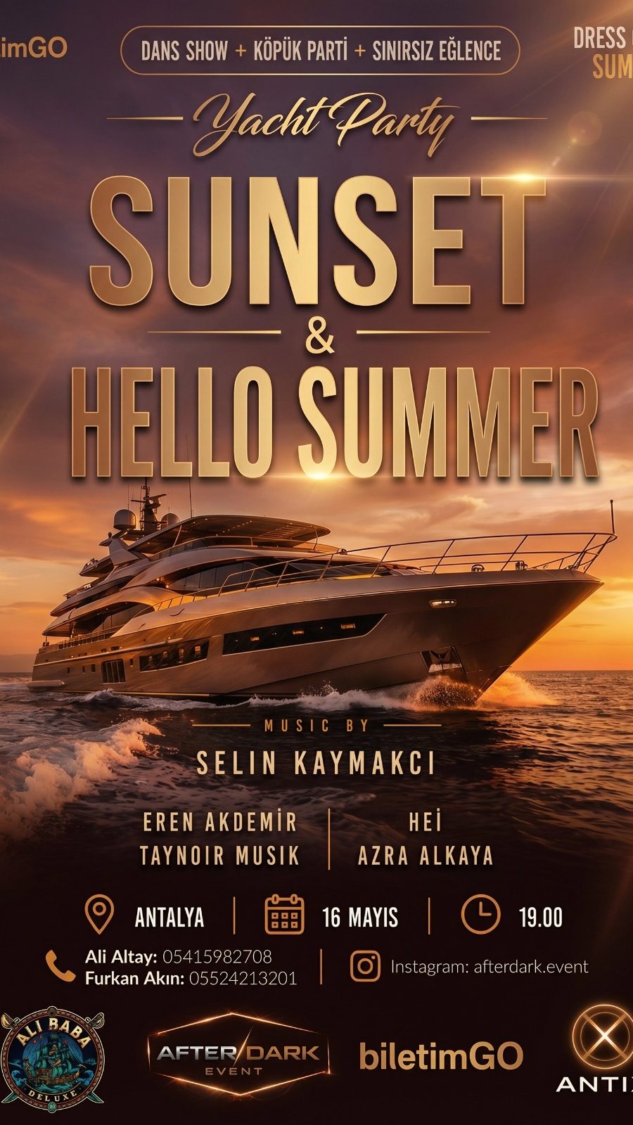 ANTALYA SUNSET & AFTER YAT PARTİ - Antalya