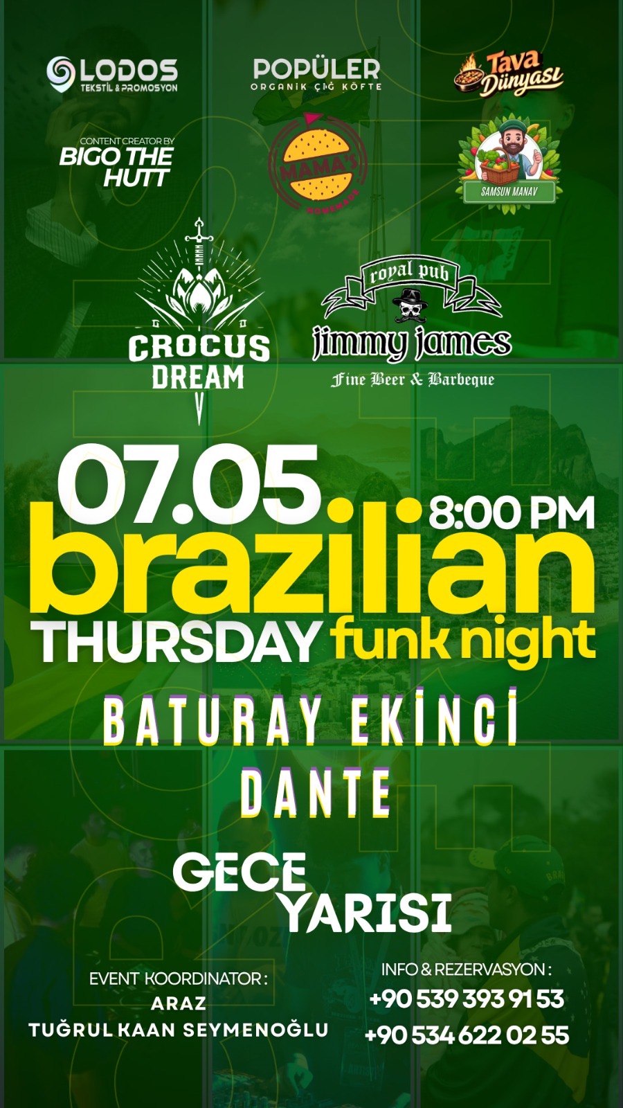 Crocus Event – Brazilian Funk Night - Samsun
