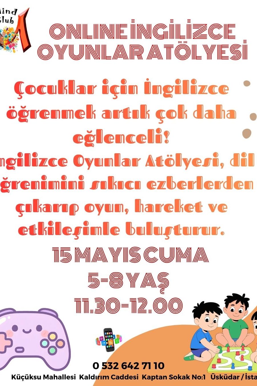 İngilizce Oyunlar Atölyesi - İstanbul
