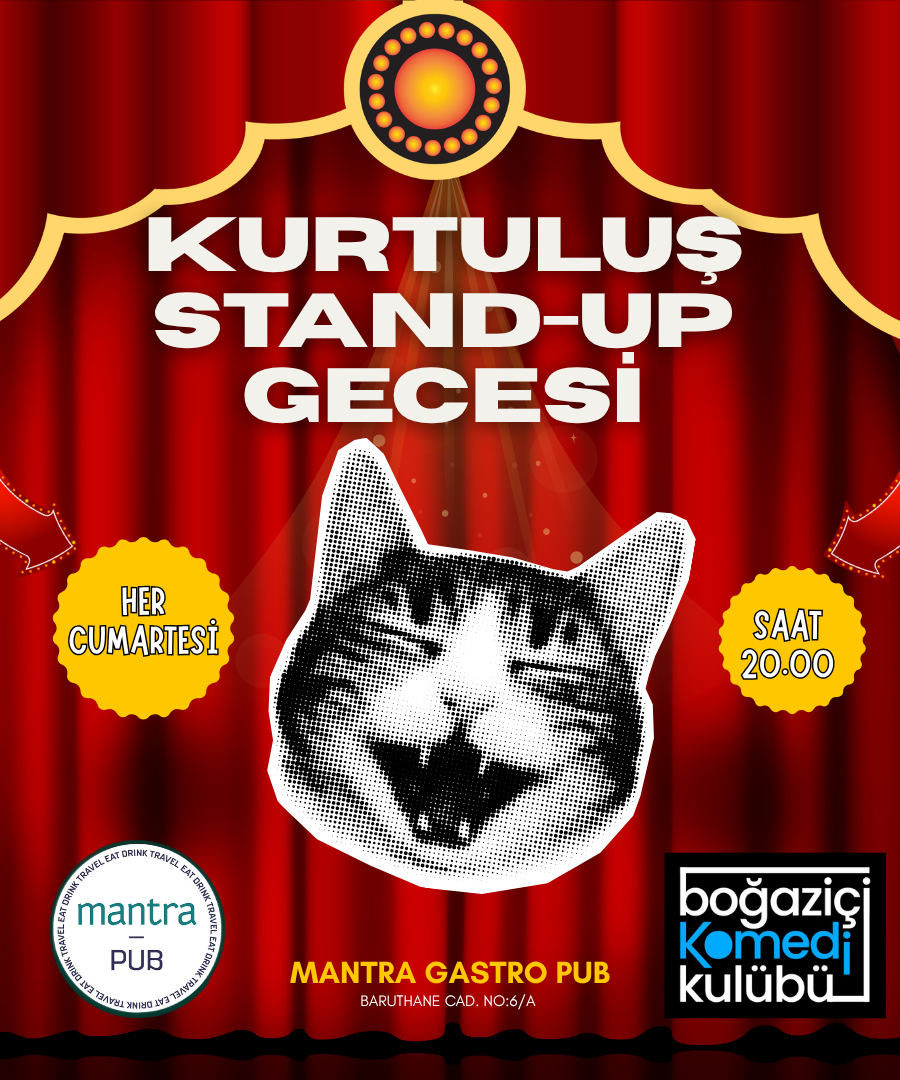 Kurtuluş Stand-up Gecesi – Boğaziçi Komedi Kulübü - İstanbul