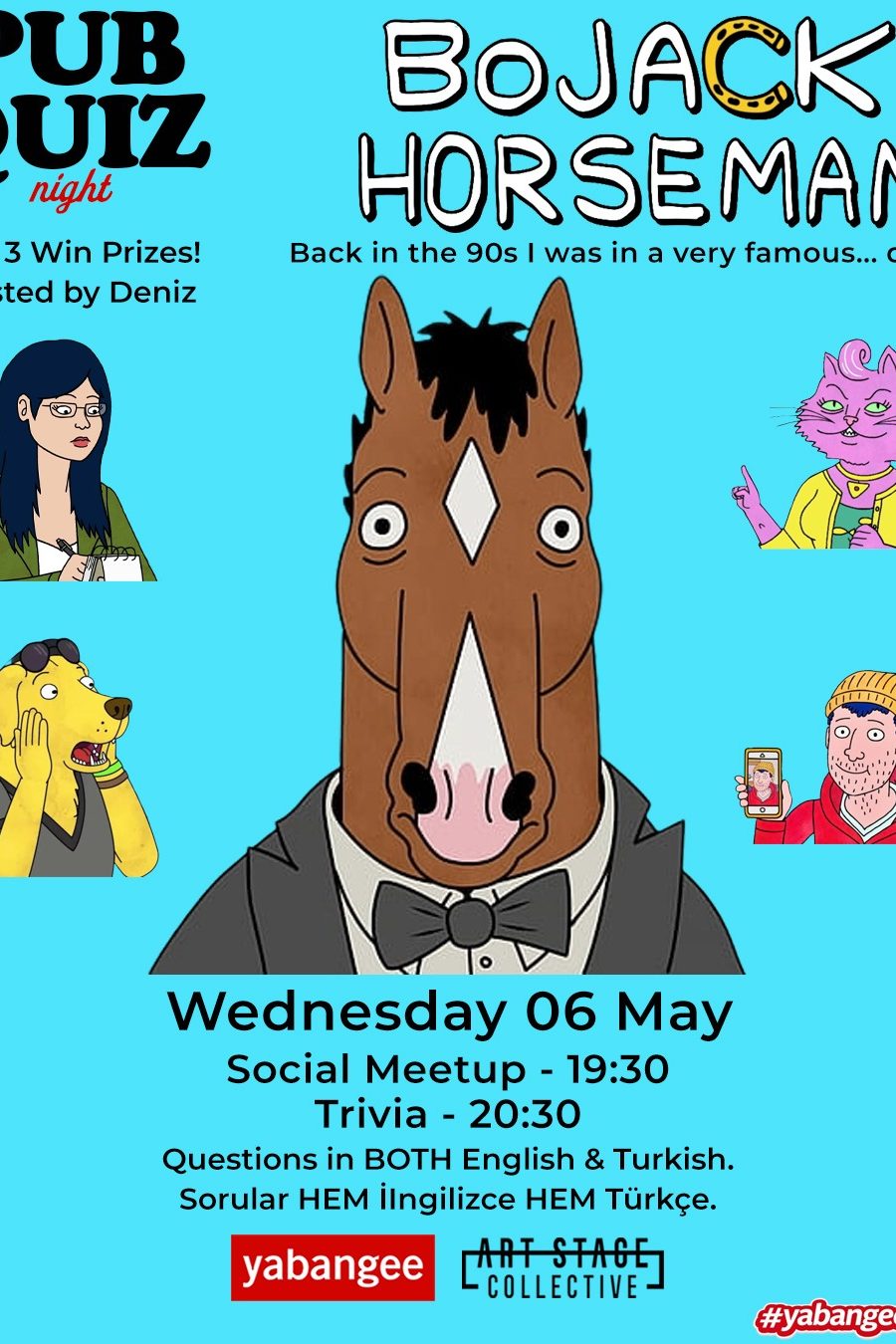 İstanbul'de Pub Quiz Night on Bojack Horseman (TV Series)... görseli - İstanbul etkinlik takviminde yerini alan Pub Quiz Nigh