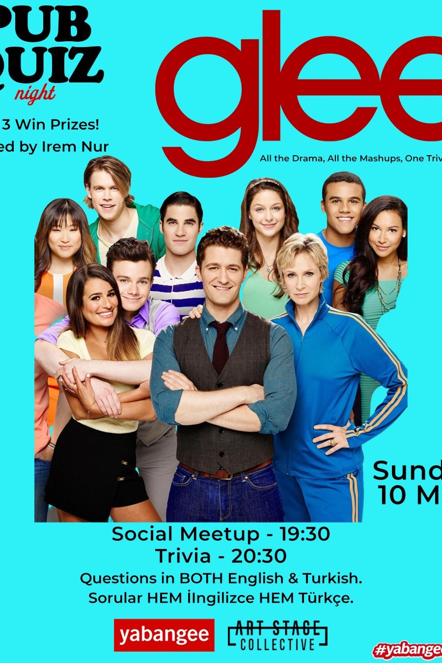 Pub Quiz Night on Glee (TV Series): Questions in English & Turkish - İstanbul