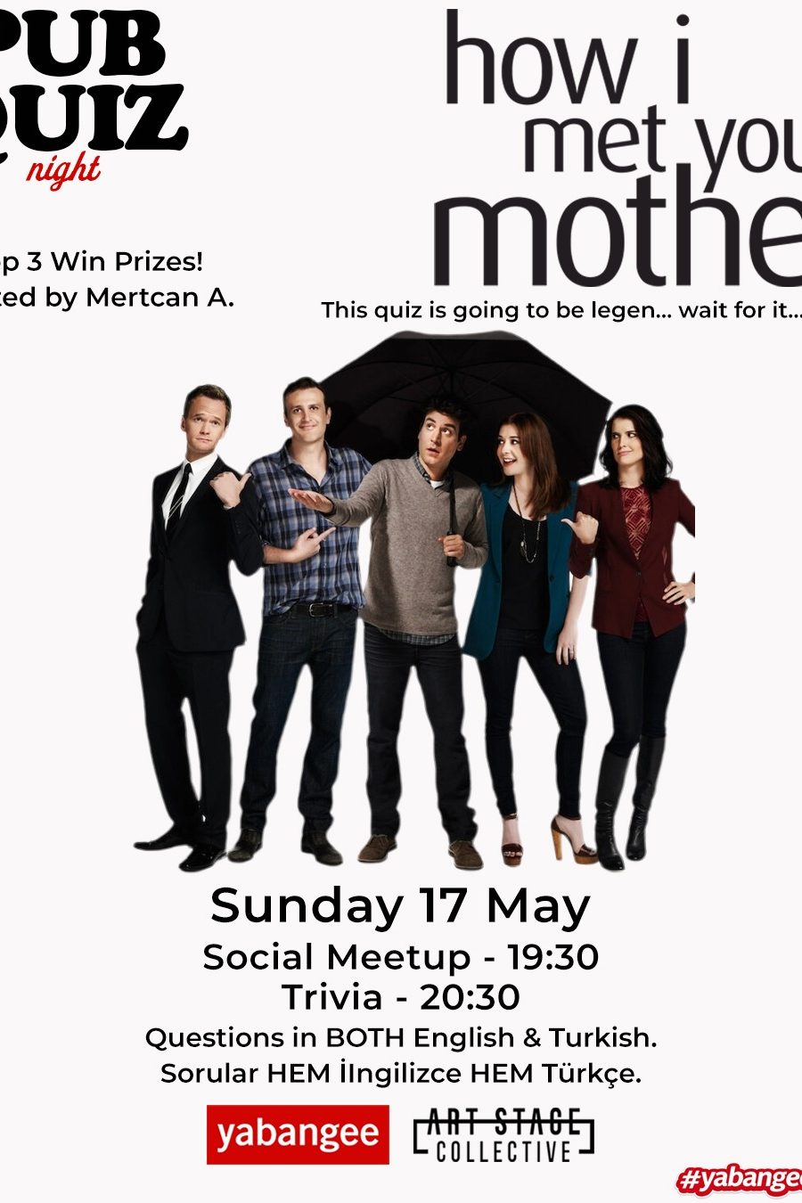 Pub Quiz Night on How I Met Your Mother: Questions in English & Turkish - İstanbul