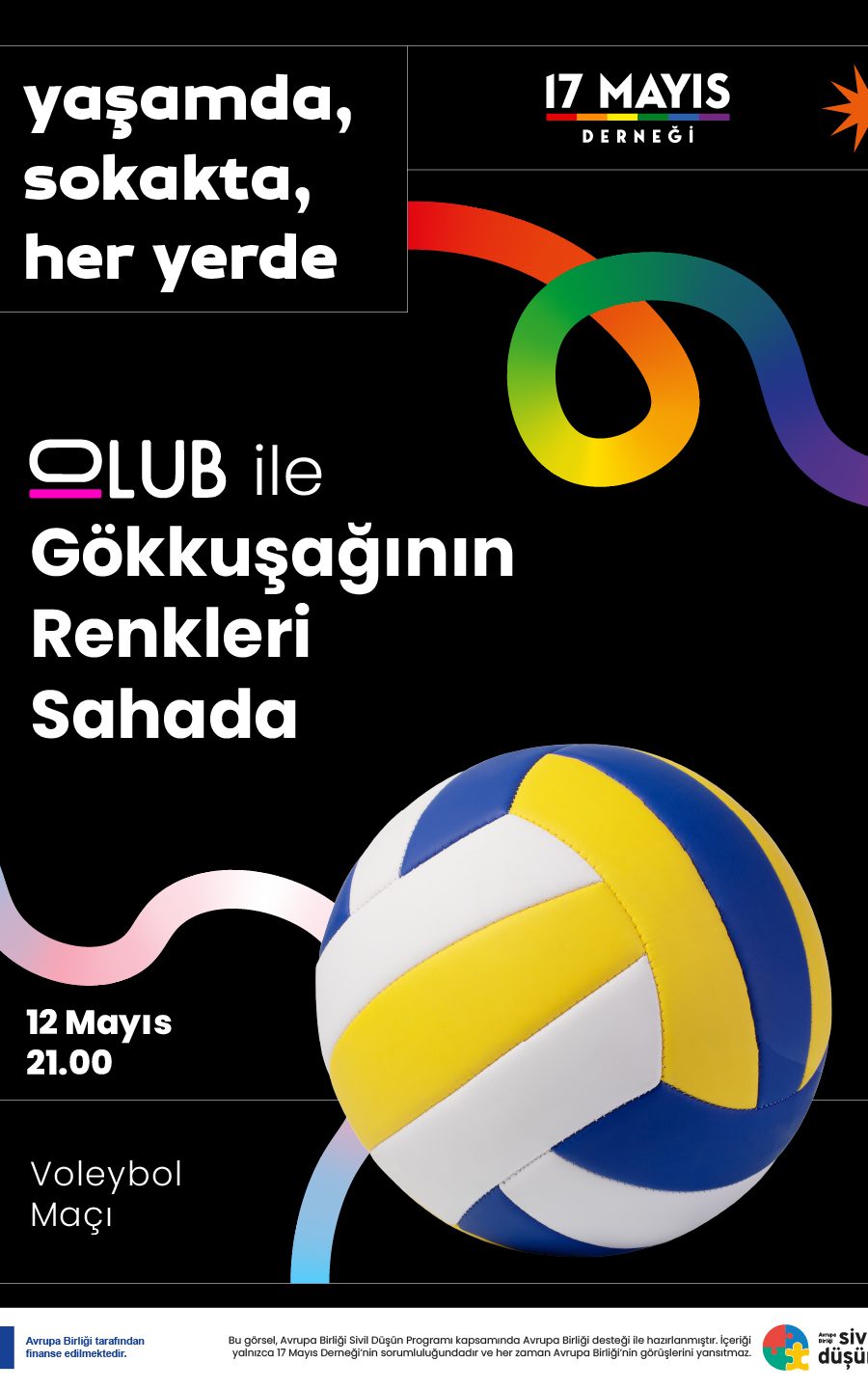 QLub ile Gökkuşağının Renkleri Sahada (Voleybol Maçı) - Ankara