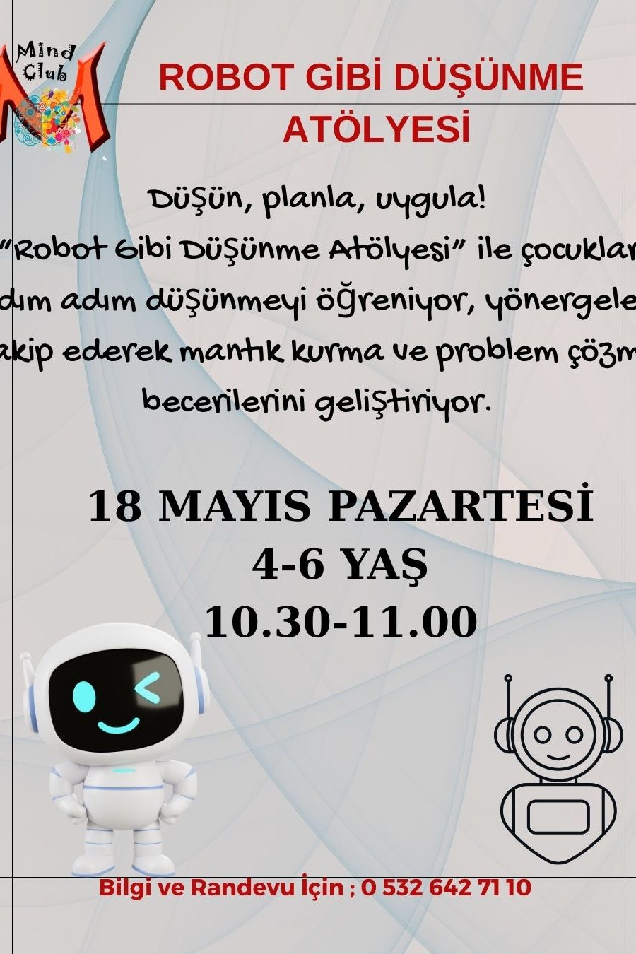 Robot Gibi Düşünme Atölyesi - İstanbul