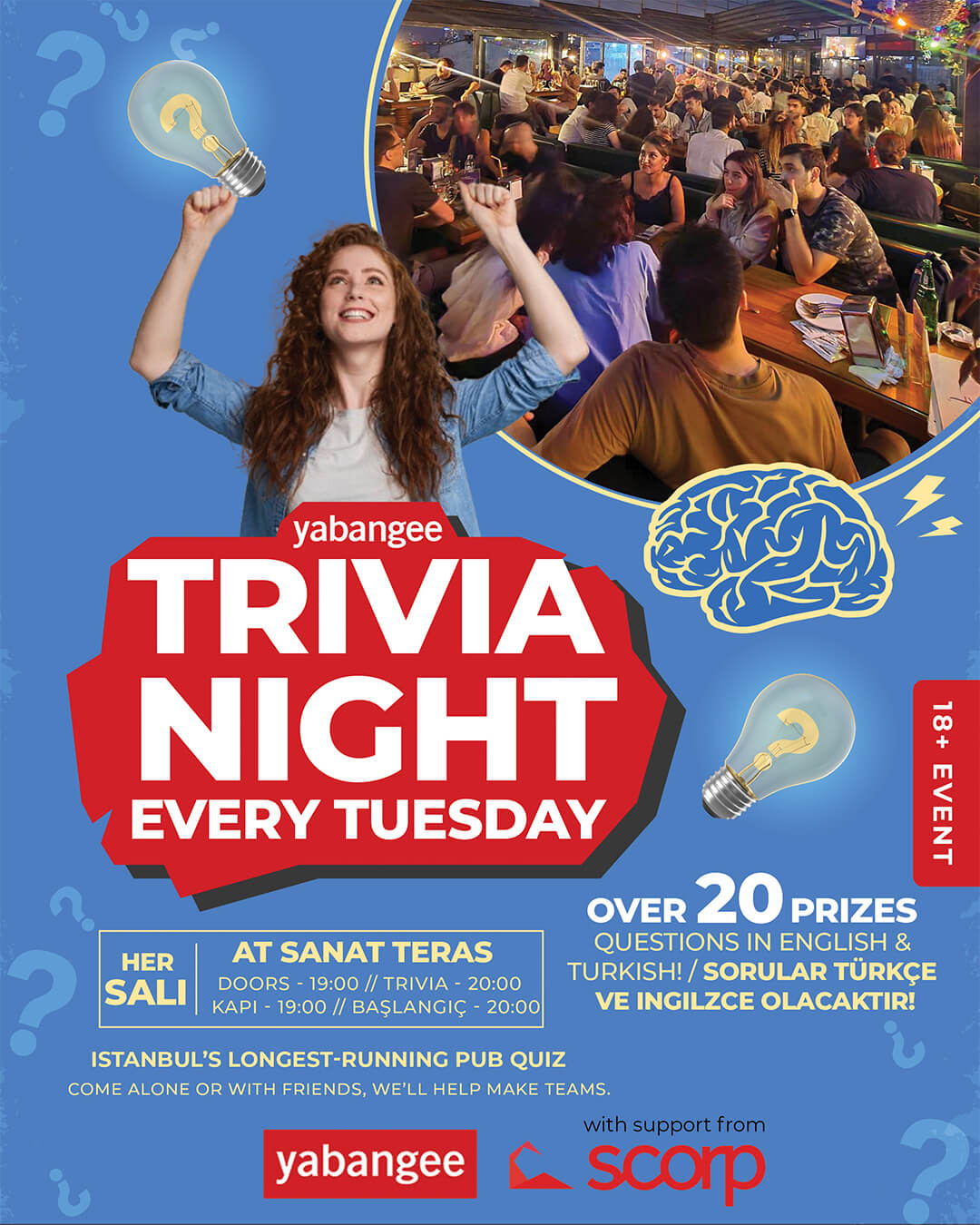 Trivia Night: Questions in English & Turkish – 5 May.