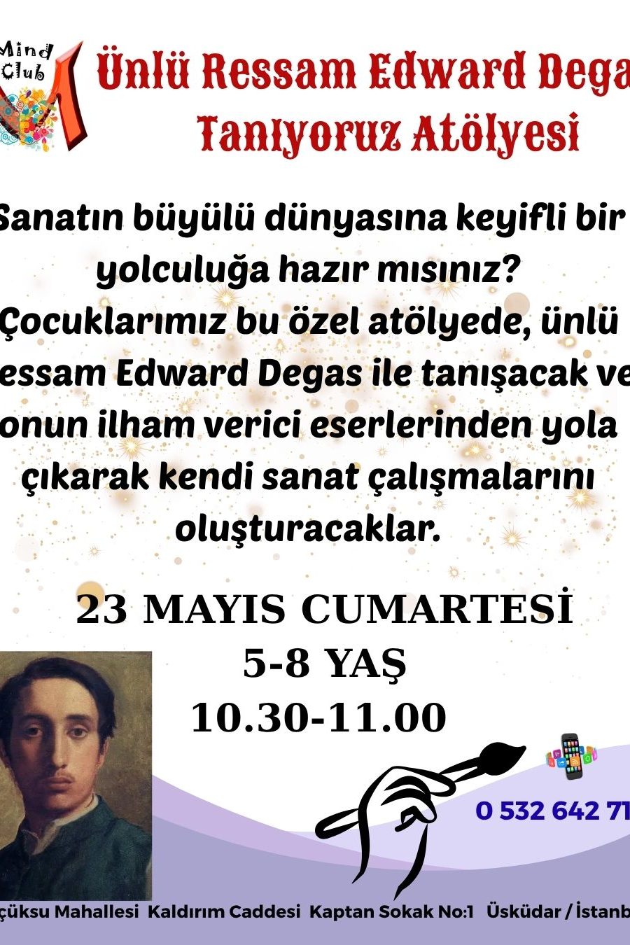 Ünlü Ressam Edward Degas'ı Tanıyalım Atölyesi - İstanbul