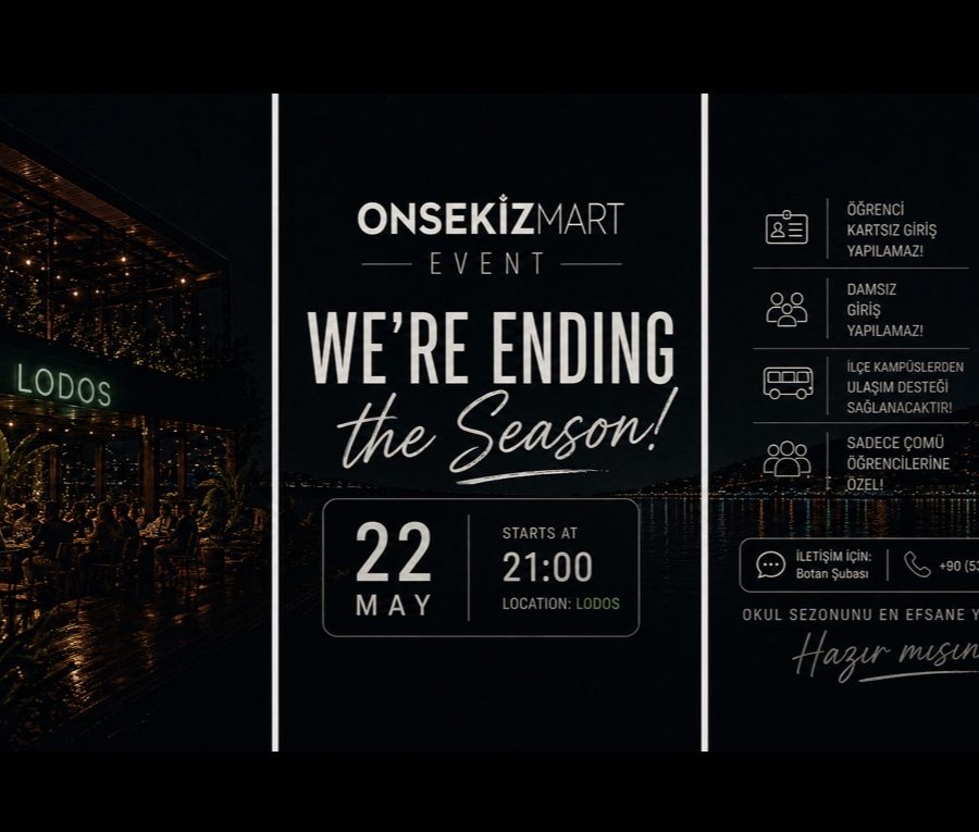 We’re Ending The Season - Çanakkale