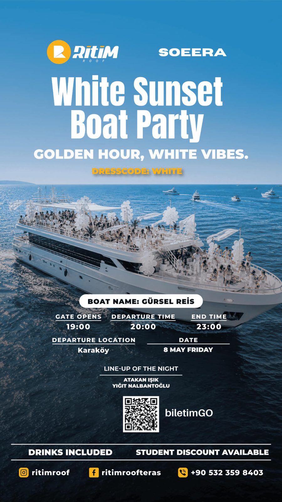White Sunset Boat Party - İstanbul