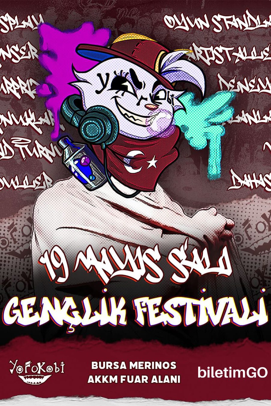 Bursa'de Yorokobi!Con – Gençlik Festivali görseli - Bursa etkinlik takviminde yerini alan Yorokobi!Con – Gençlik…